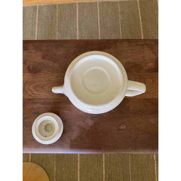 Mid Century Modern Provincial by Home Concepts Stoneware Teapot Floral - Picture 6 of 7